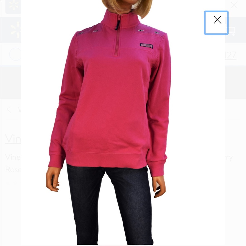 Vineyard Vines Girls 1/4 Zip Shep Shirt